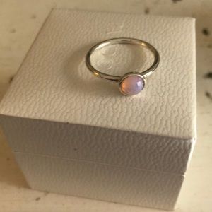 NWOT Pandora Ring with Pink Diamond. Size 7!